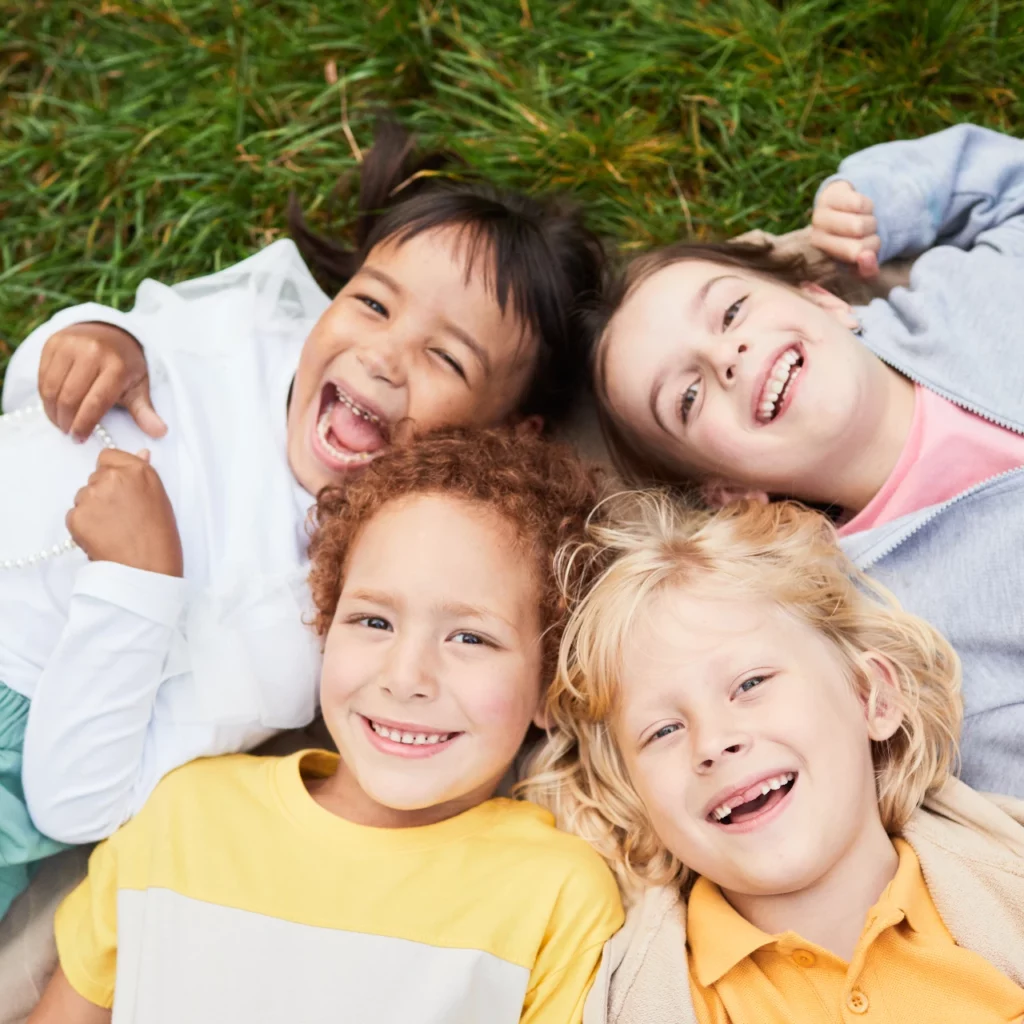 four children smiling | pediatric dentistry Monroe, CT